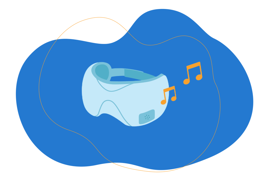 tapa olhos bluetooth